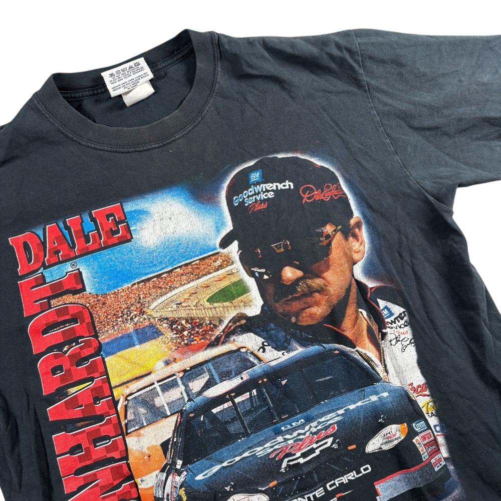 VTG 90s Dale Earnhardt NASCAR Tee Black Competitors Sz L Racing RacingCore